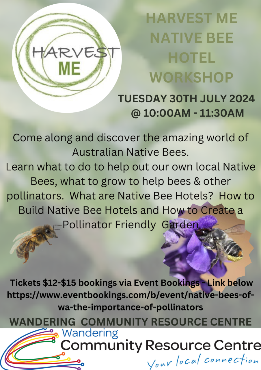 Harvest Me Native Bee Hotel Workshop